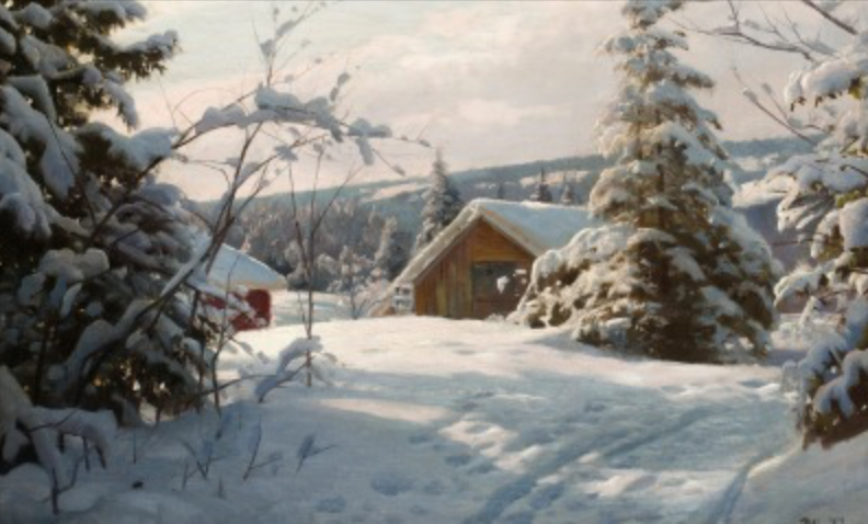 Peter Mørk Mensted - Sunlit Winter Landscape