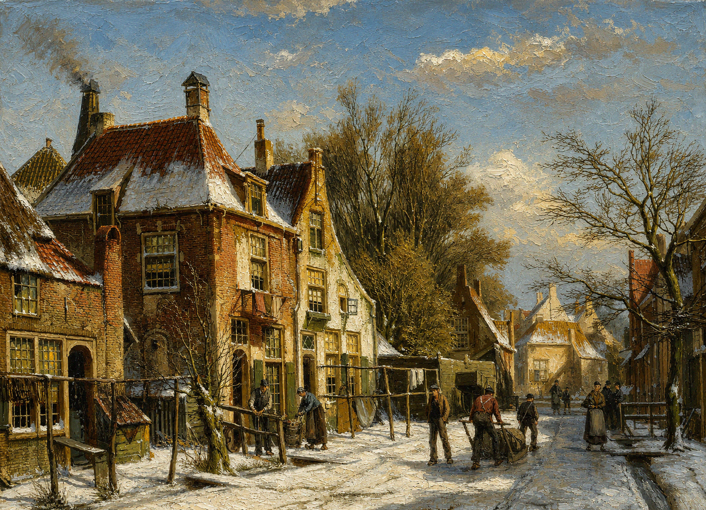 Hendrick Avercamp - Winter Landscape with Ice Skaters
